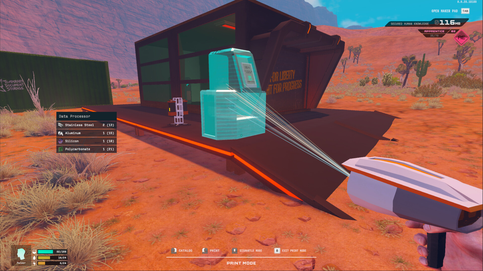 The Maker Way Flight Thruster Machine in Canyon